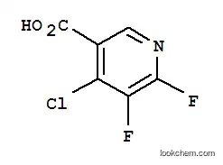 Molecular Structure of 851386-32-8 (4-Chloro-5,6-difluoropyridine-3-carboxylic acid)