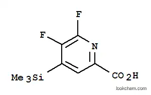 Molecular Structure of 851386-37-3 (5,6-Difluoro-4-(trimethylsilyl)pyridine-2-carboxylic acid)
