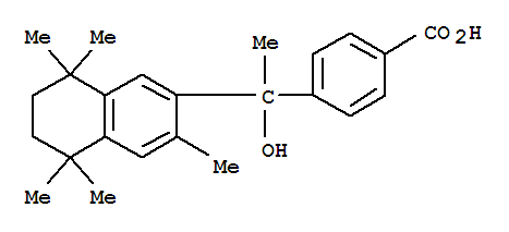 4-[1-Hydroxy-1-(5,6,7,8-tetrahydro-3,5,5,8,8-pentamethyl-2-naphthalenyl)ethyl]benzoic acid