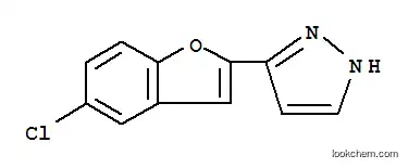 Molecular Structure of 852690-99-4 (3-(5-Chlorobenzofuran-2-yl)-1H-pyrazole)