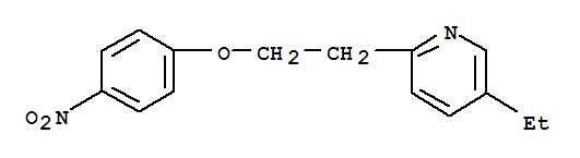 Molecular Structure of 85583-54-6 (Pyridine,5-ethyl-2-[2-(4-nitrophenoxy)ethyl]-)