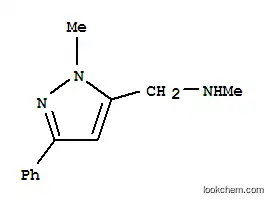 Molecular Structure of 864068-98-4 (N-METHYL-N-[(1-METHYL-3-PHENYL-1H-PYRAZOL-5-YL)METHYL]AMINE)
