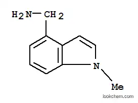 Molecular Structure of 864264-02-8 (1-(1-METHYL-1H-INDOL-4-YL)METHYLAMINE 97)