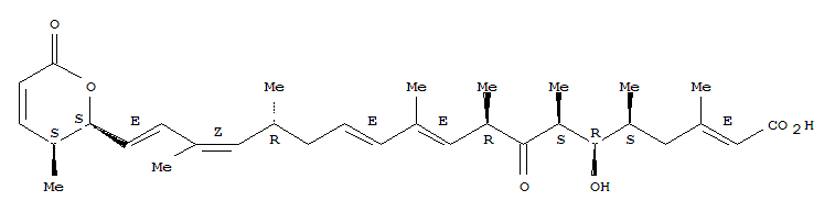 2,10,12,16,18-Nonadecapentaenoicacid,19-[(2S,3S)-3,6-dihydro-3-methyl-6-oxo-2H-pyran-2-yl]-6-hydroxy-3,5,7,9,11,15,17-heptamethyl-8-oxo-,(2E,5S,6R,7S,9R,10E,12E,15R,16Z,18E)-