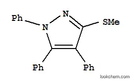 Molecular Structure of 871110-16-6 (3-METHYLTHIO-1,4,5-TRIPHENYL-1H-PYRAZOLE)