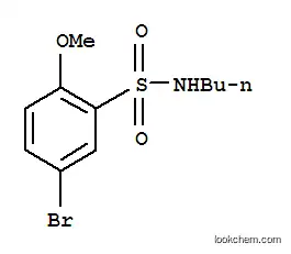 Molecular Structure of 871269-18-0 (5-BROMO-N-BUTYL-2-METHOXYBENZENESULFONAMIDE)