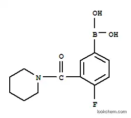 Molecular Structure of 874219-30-4 (Boronic acid,B-[4-fluoro-3-(1-piperidinylcarbonyl)phenyl]-)