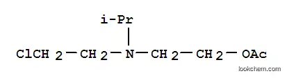 Molecular Structure of 87468-07-3 (isopropyl-2-acetoxyethyl-2'-chloroethylamine)