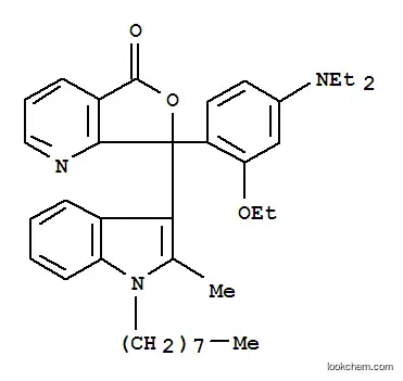 Molecular Structure of 87563-89-1 (7-[4-(Diethylamino)-2-ethoxyphenyl]-7-(2-methyl-1-octyl-1H-indol-3-yl)furo[3,4-b]pyridin-5(7H)-one)