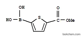 Molecular Structure of 876189-21-8 (THIOPHENE-2-CARBOXYLIC ACID METHYL ESTER-5-BORIC ACID)