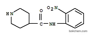 Molecular Structure of 883106-60-3 (PIPERIDINE-4-CARBOXYLIC ACID (2-NITRO-PHENYL)-AMIDE)