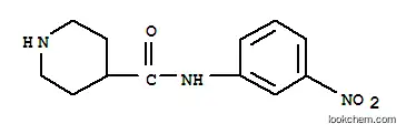 Molecular Structure of 883106-61-4 (PIPERIDINE-4-CARBOXYLIC ACID (3-NITRO-PHENYL)-AMIDE)
