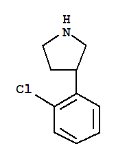 Molecular Structure of 885277-67-8 (3-(2-chlorophenyl)pyrrolidine)