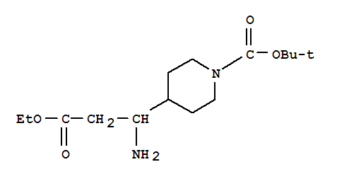tert-butyl 4-(1-amino-3-ethoxy-3-oxopropyl)piperidine-1-carboxylate cas no. 886362-37-4 98%