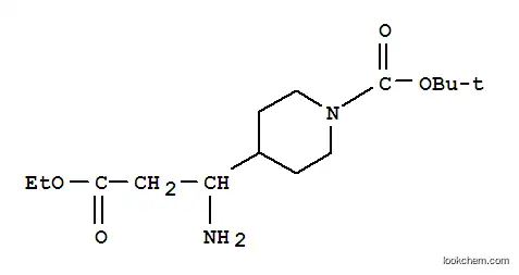 Molecular Structure of 886362-37-4 (ETHYL 3-(1-BOC-PIPERIDINE-4-YL)-DL-BETA-ALANINATE)