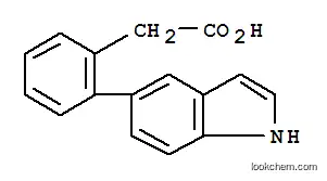 Molecular Structure of 886363-19-5 (2-(5'-INDOLE)PHENYL ACETIC ACID)