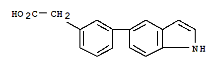 3-(5'-Indole)phenyl acetic aciｄ cas no. 886363-20-8 98%