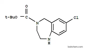 Molecular Structure of 886364-33-6 (4-BOC-7-CHLORO-2,3,4,5-TETRAHYDRO-1H-BENZO[E][1,4]DIAZEPINE)