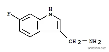 Molecular Structure of 887582-19-6 (6-FLUORO-1H-INDOL-3-METHYLAMINE)