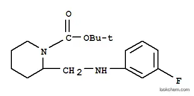 Molecular Structure of 887587-94-2 (1-BOC-2-[(3-FLUORO-PHENYLAMINO)-METHYL]-PIPERIDINE)