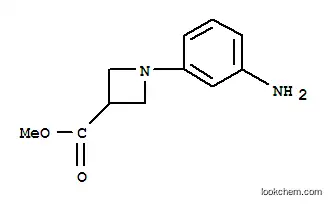 Molecular Structure of 887595-89-3 (1-(3-AMINO-PHENYL)-AZETIDINE-3-CARBOXYLIC ACID METHYL ESTER)
