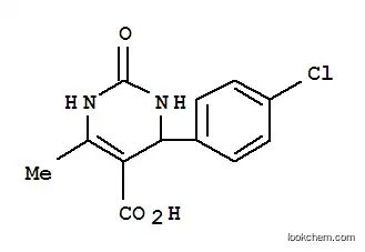 Molecular Structure of 891190-52-6 (1,2,3,4-Tetrahydro-6-methyl-4-(4-chlorophenyl)-2-oxo-5-pyrimidinecarboxylic acid)