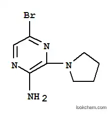 Molecular Structure of 893611-72-8 (2-AMINO-5-BROMO-3-PYRROLIDIN-1-YLPYRAZINE)