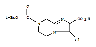7-(tert-butoxycarbonyl)-3-chloro-5,6,7,8-tetrahydroimidazo[1,2-a]pyrazine-2-carboxylic acid