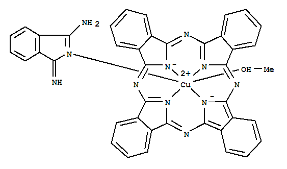 Copper,(1-imino-1H-isoindol-3-amine-N2)(methanol)[29H,31H-phthalocyaninato(2-)-N29,N30,N31,N32]-,(OC-6-32)- (9CI)