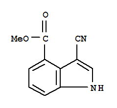 1H-Indole-4-carboxylicacid, 3-cyano-, methyl ester