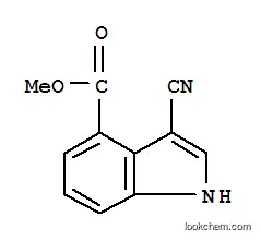 Molecular Structure of 939793-19-8 (Methyl 3-cyanoindole-4-carboxylate)