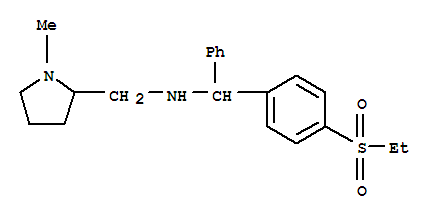 2-Pyrrolidinemethanamine,N-[[4-(ethylsulfonyl)phenyl]phenylmethyl]-1-methyl-