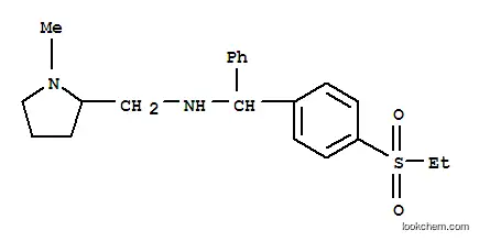 Molecular Structure of 93980-96-2 (N-[[4-(ethylsulphonyl)phenyl]benzyl]-1-methylpyrrolidine-2-methylamine)