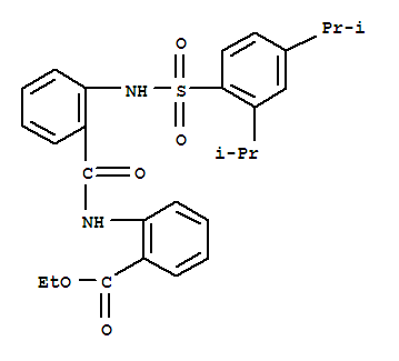 94159-45-2,ethyl N-[[2-(2,4-diisopropylbenzenesulphonylamino)]benzoyl]anthranilate,ethyl N-[[2-(2,4-diisopropylbenzenesulphonylamino)]benzoyl]anthranilate
