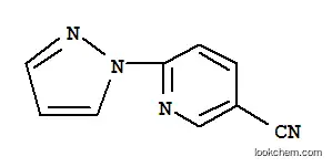 Molecular Structure of 956568-52-8 (6-(1H-PYRAZOL-1-YL)NICOTINONITRILE)