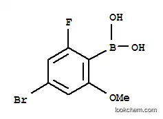 Molecular Structure of 957035-32-4 (4-Bromo-2-fluoro-6-methoxyphenylboronic acid)