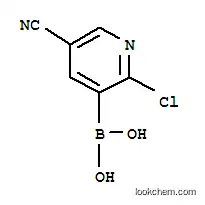 Molecular Structure of 957060-96-7 (Boronic acid,B-(2-chloro-5-cyano-3-pyridinyl)-)