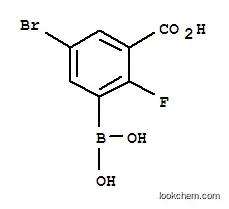 Molecular Structure of 957120-63-7 (3-Borono-5-bromo-2-fluorobenzoic acid)