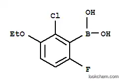 Molecular Structure of 957120-93-3 (2-Chloro-3-ethoxy-6-fluorophenylboronic acid)