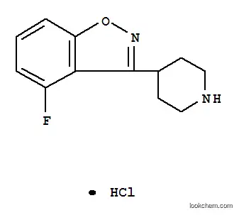 Molecular Structure of 95742-19-1 (6-Fluoro-3-(4-piperidine)-1,2-benzoisoxazole hydrochloride)