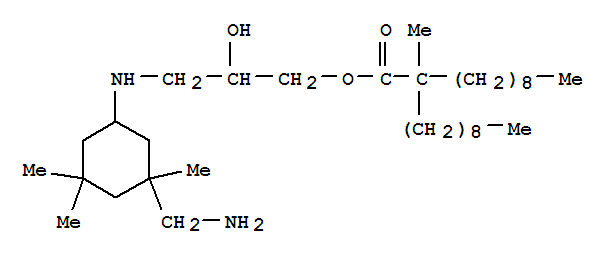 3-[[3-(AMINOMETHYL)-3,5,5-TRIMETHYLCYCLOHEXYL]AMINO]-2-HYDROXYPROPYL 2-METHYL-2-NONYLUNDECANOATE