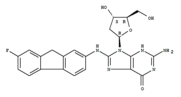 2′-Deoxy-8-[(7-fluoro-9H-fluoren-2-yl)amino]guanosine