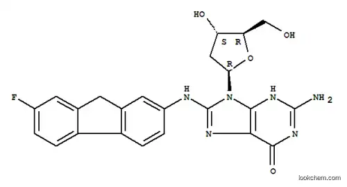 Molecular Structure of 97235-47-7 (Guanosine,2'-deoxy-8-[(7-fluoro-9H-fluoren-2-yl)amino]-)