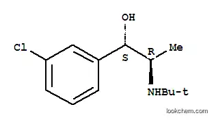 Molecular Structure of 99102-04-2 ((R*,S*)-3-Chloro-alpha-[1-[(1,1-dimethylethyl)amino]ethyl]benzenemethanol)