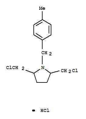 Pyrrolidine,2,5-bis(chloromethyl)-1-[(4-methylphenyl)methyl]-, hydrochloride (1:1)