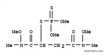 Molecular Structure of 10080-80-5 (Dithiophosphoric acid S-[1,2-bis[[methoxy(methyl)amino]carbonyl]ethyl]O,O-dimethyl ester)