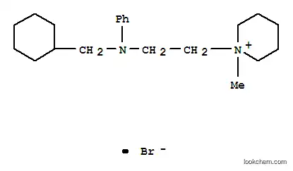 Molecular Structure of 100802-10-6 (1-{2-[(cyclohexylmethyl)(phenyl)amino]ethyl}-1-methylpiperidinium bromide)