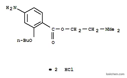 Molecular Structure of 100811-76-5 (3-butoxy-4-{[2-(dimethylammonio)ethoxy]carbonyl}anilinium dichloride)