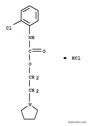 Molecular Structure of 100836-82-6 (1-(2-{[(2-chlorophenyl)carbamoyl]oxy}ethyl)pyrrolidinium chloride)