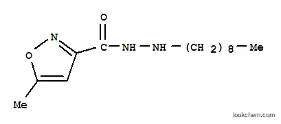 Molecular Structure of 100878-55-5 (3-Isoxazolecarboxylicacid, 5-methyl-, 2-nonylhydrazide)
